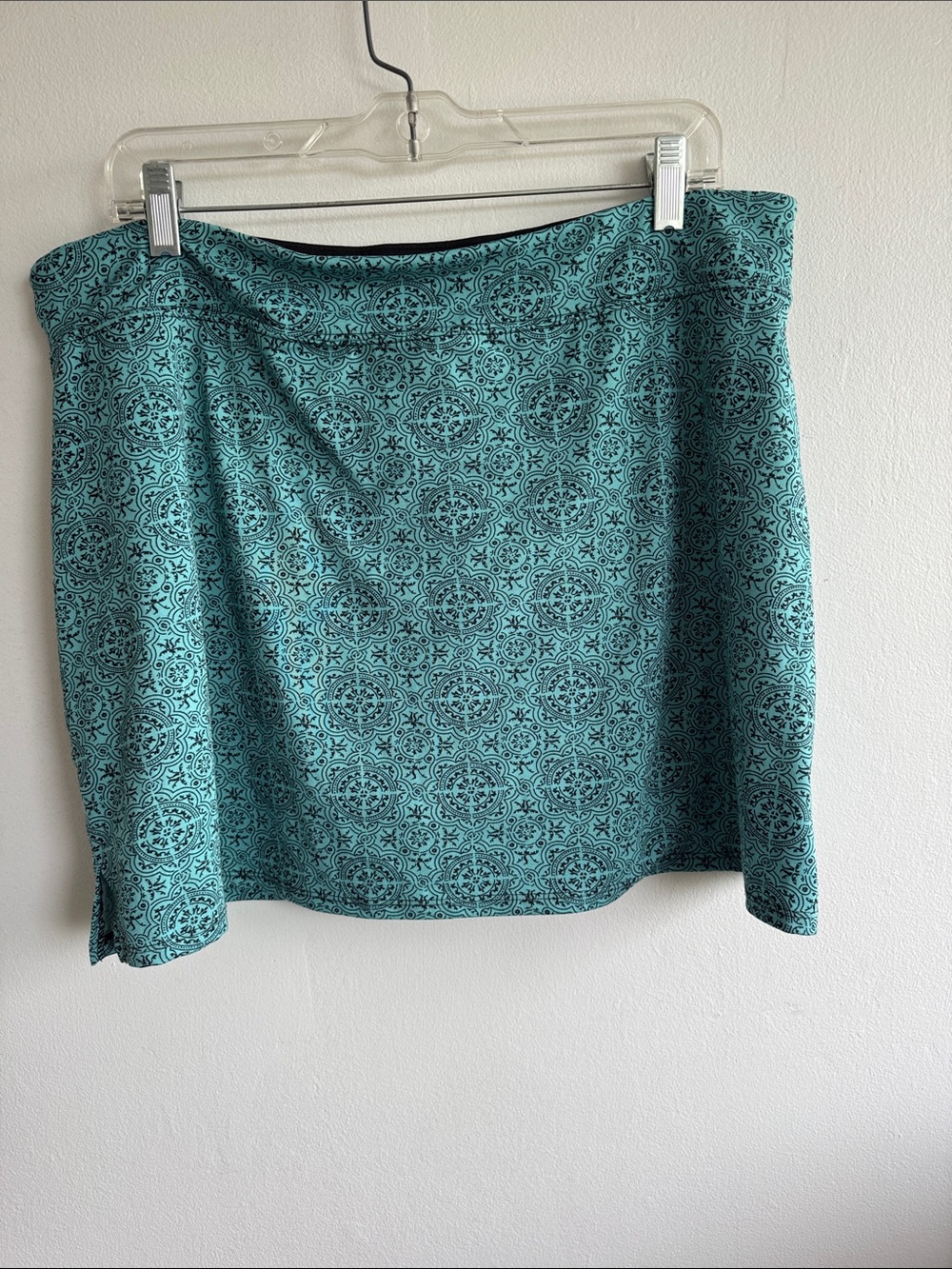 Tranquility by Colorado Clothing Teal Medallion Print Mini Skirt